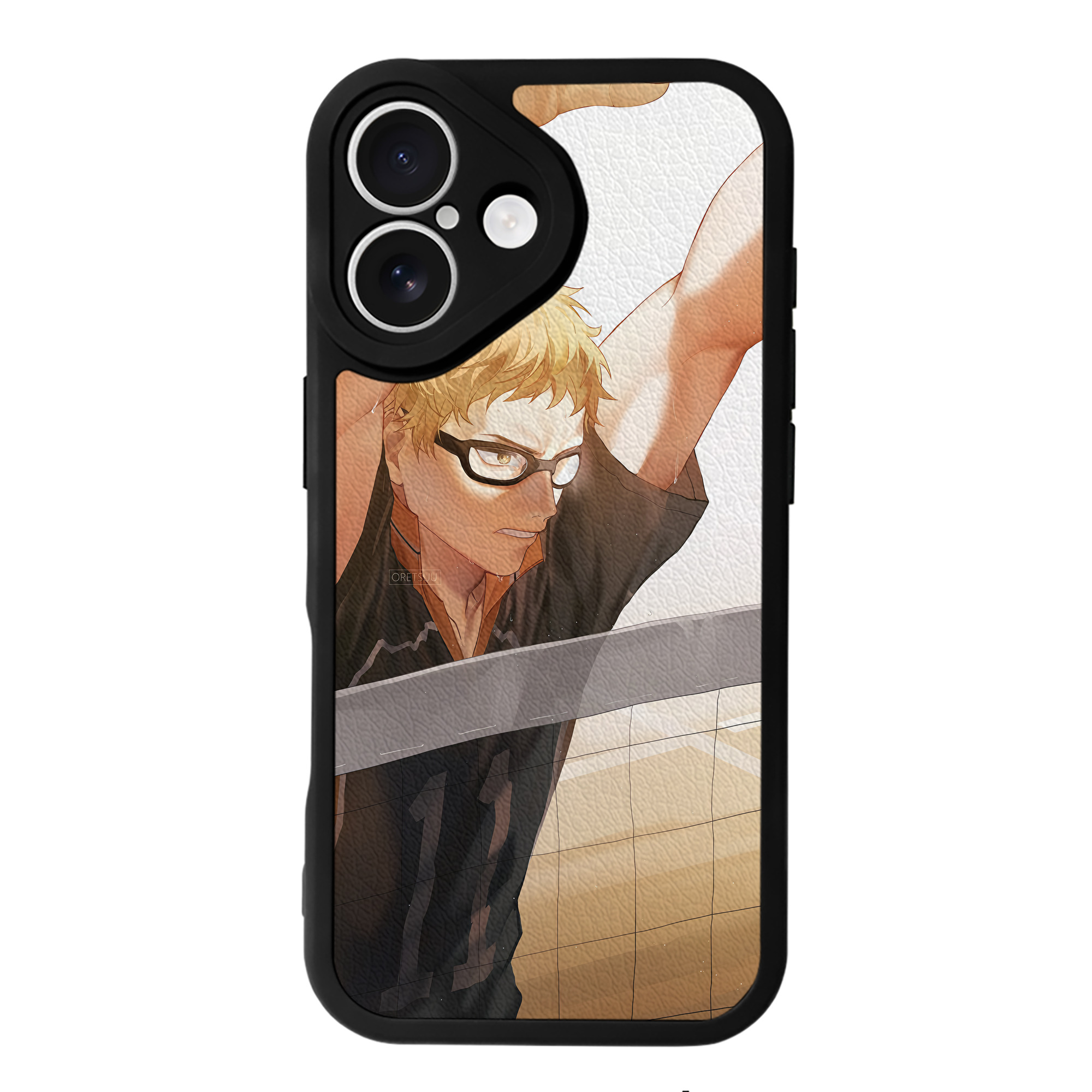 （画像用） ハイキュー!! Haikyu!! 【iPhone 16シリーズ対応】シリコンスマホケース（レザー調） 材質：シリコン
